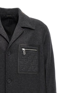 Fendi Single-breasted Cashmere Coat