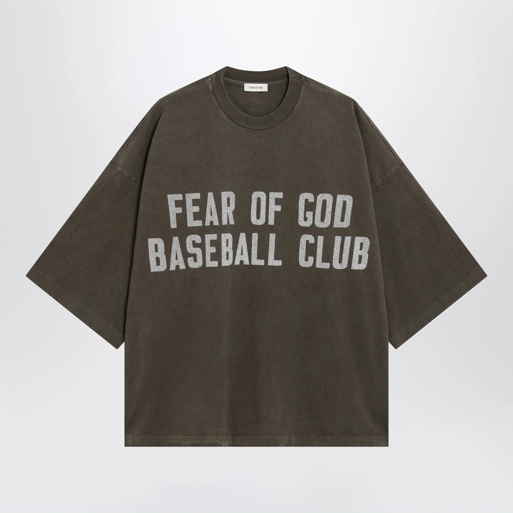 Fear of God Baseball Club heavy cotton jersey T-shirt in faded brown