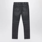 Balmain Grey washed slim biker jeans