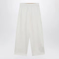 Max Mara White silk blend trousers