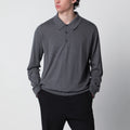 JOHN SMEDLEY Gray Finchley polo in cotton