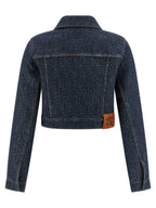 Fendi Ff Denim Bolero Jacket