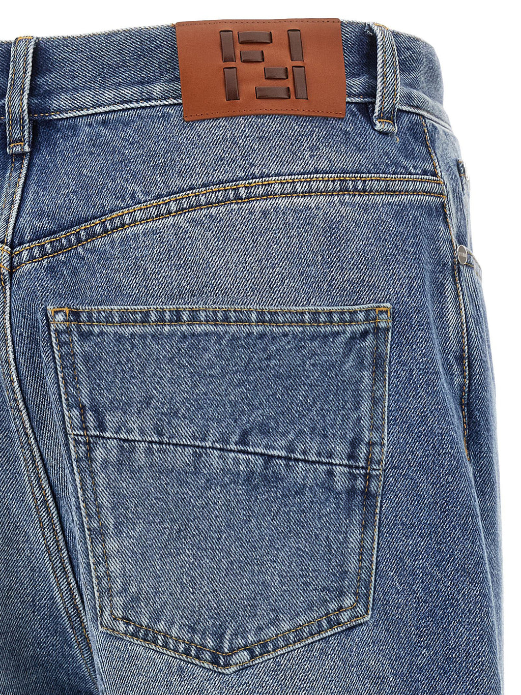Fendi Ff Patch Jeans Saddlery