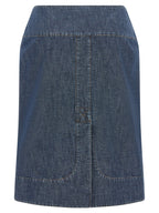 Fendi Chambray Denim Skirt
