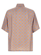 Fendi Net Print Silk Shirt