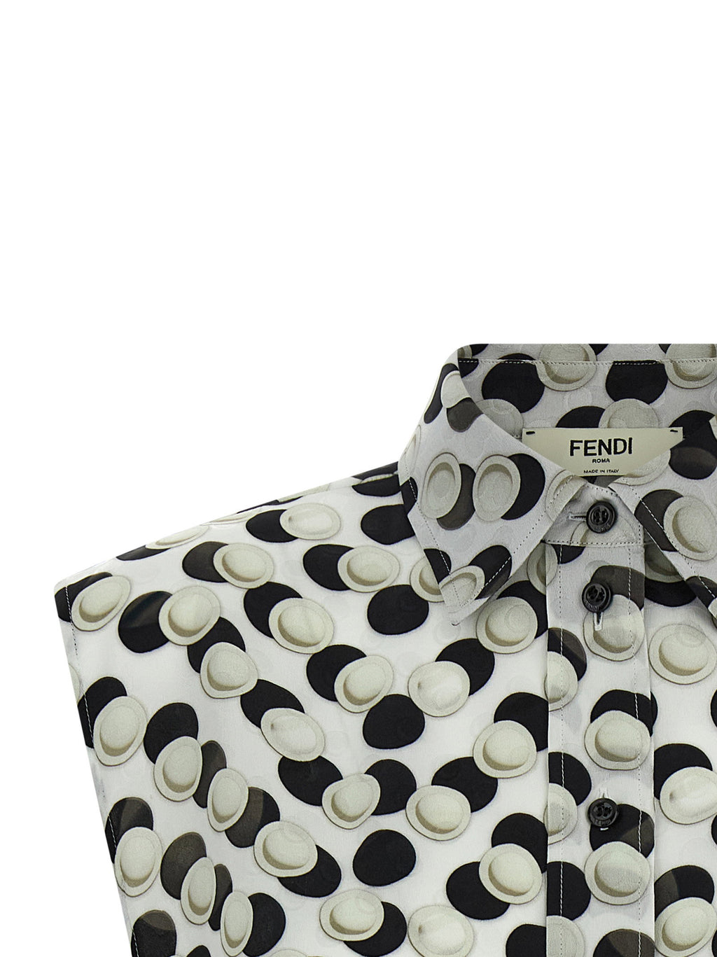 توب قصير من Fendi بنقاط البولكا