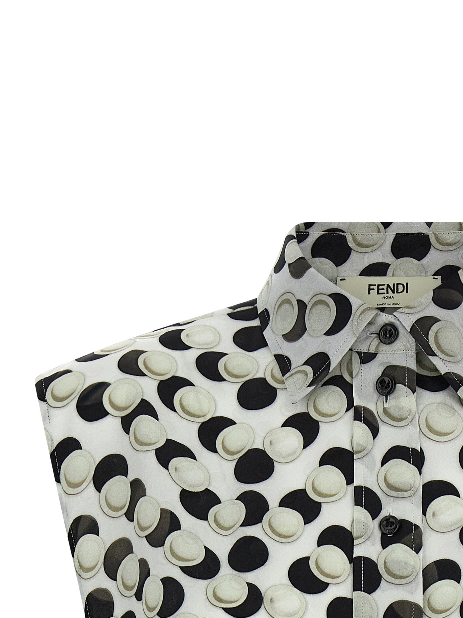 توب قصير من Fendi بنقاط البولكا