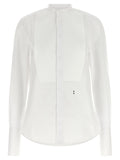 Fendi Poplin Shirt With Plastron Piqué