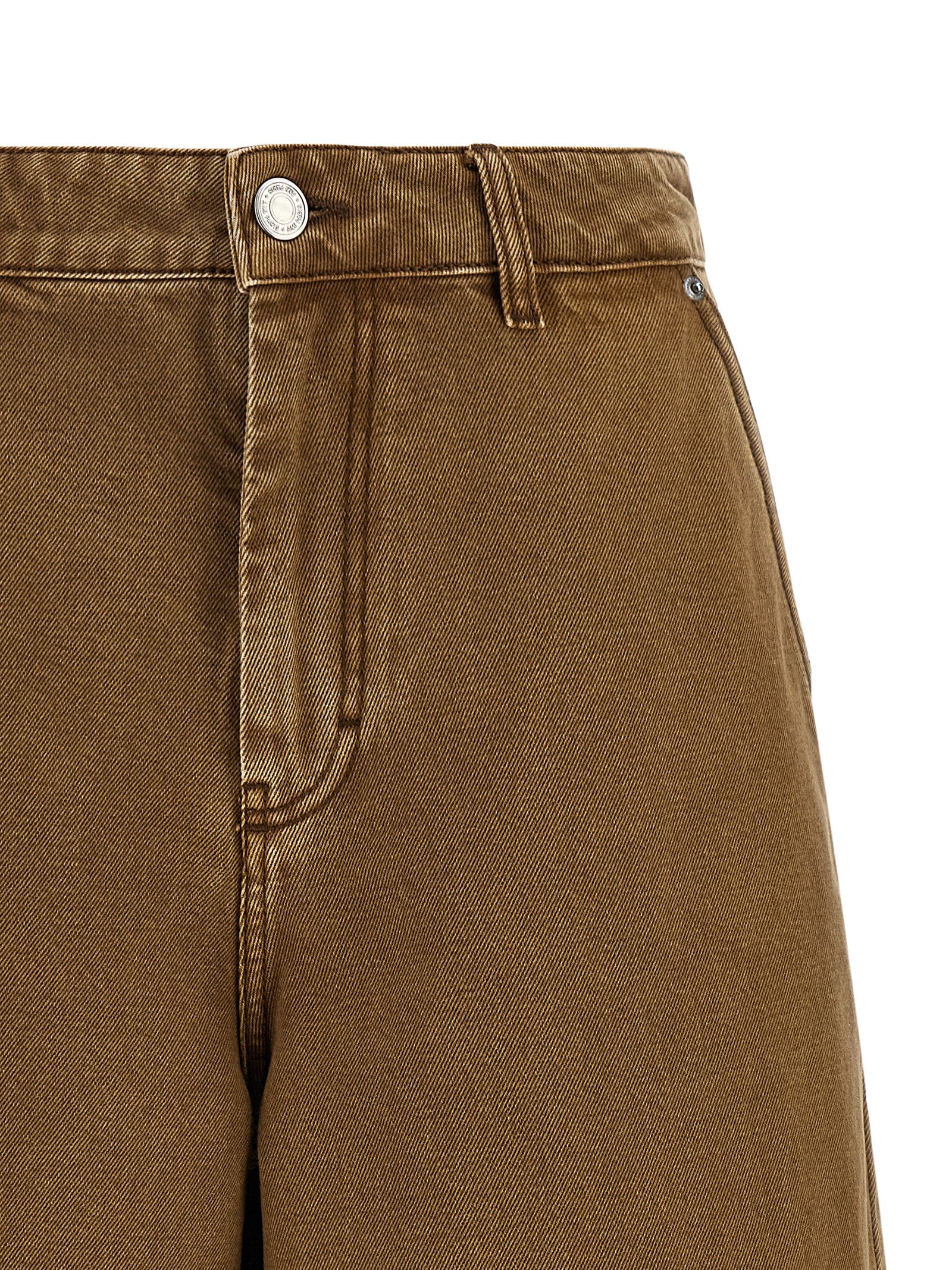 Ami Paris Denim Bermuda Shorts