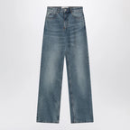 Ami Paris Wide-leg jeans in washed indigo denim