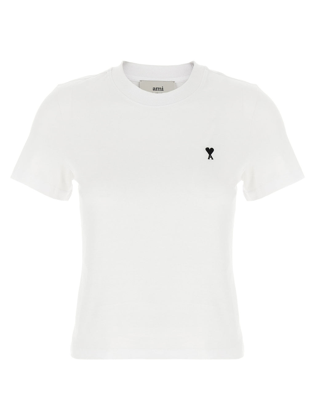 Ami Paris Ami De Coeur Cropped T-shirt