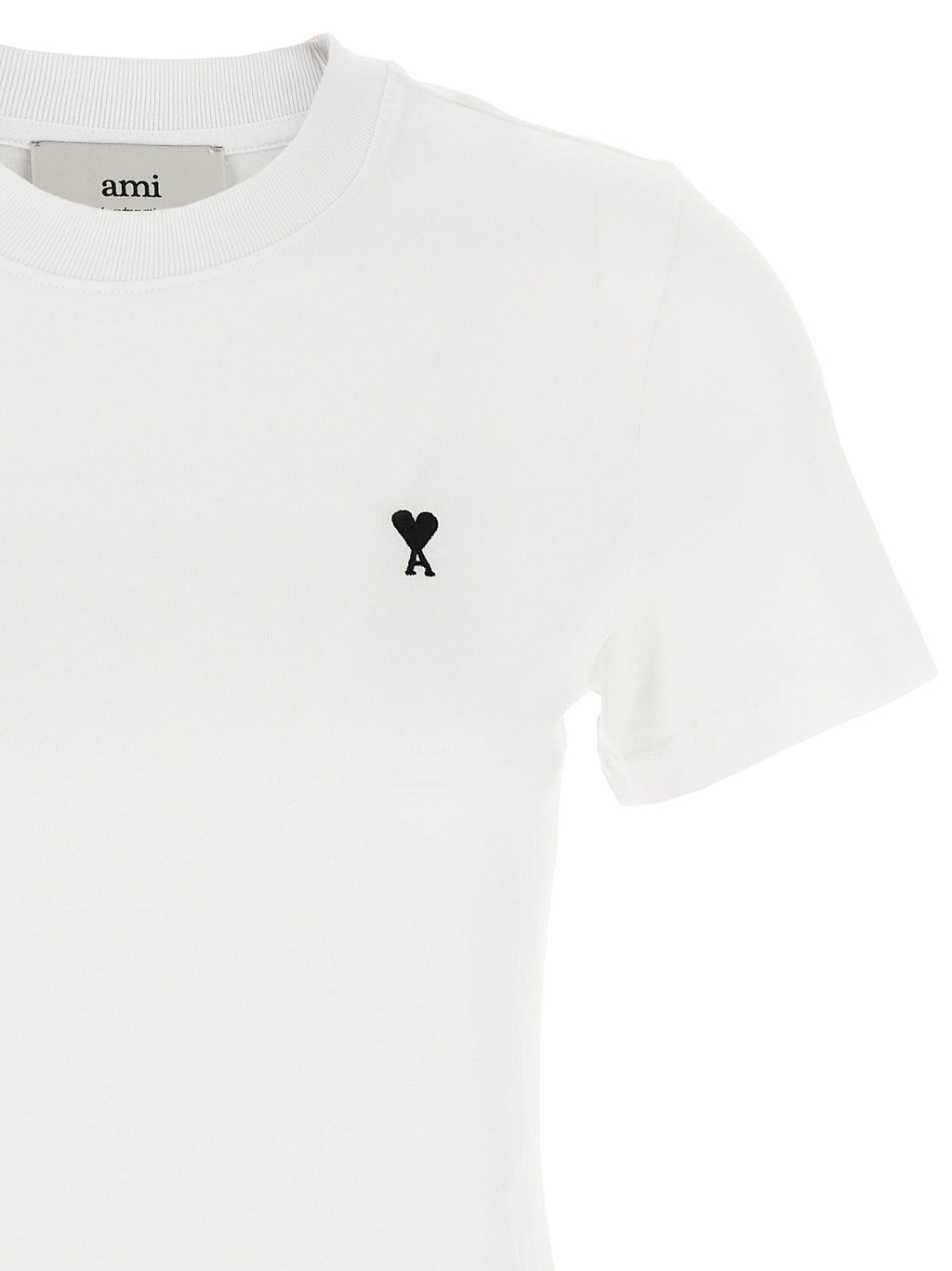 Ami Paris Ami De Coeur Cropped T-shirt