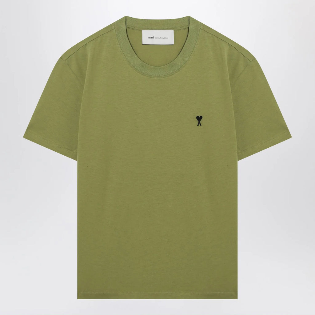 Ami Paris Ami De Coeur Matcha T-shirt