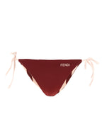 Fendi Pequin Reversible Bikini Bottoms
