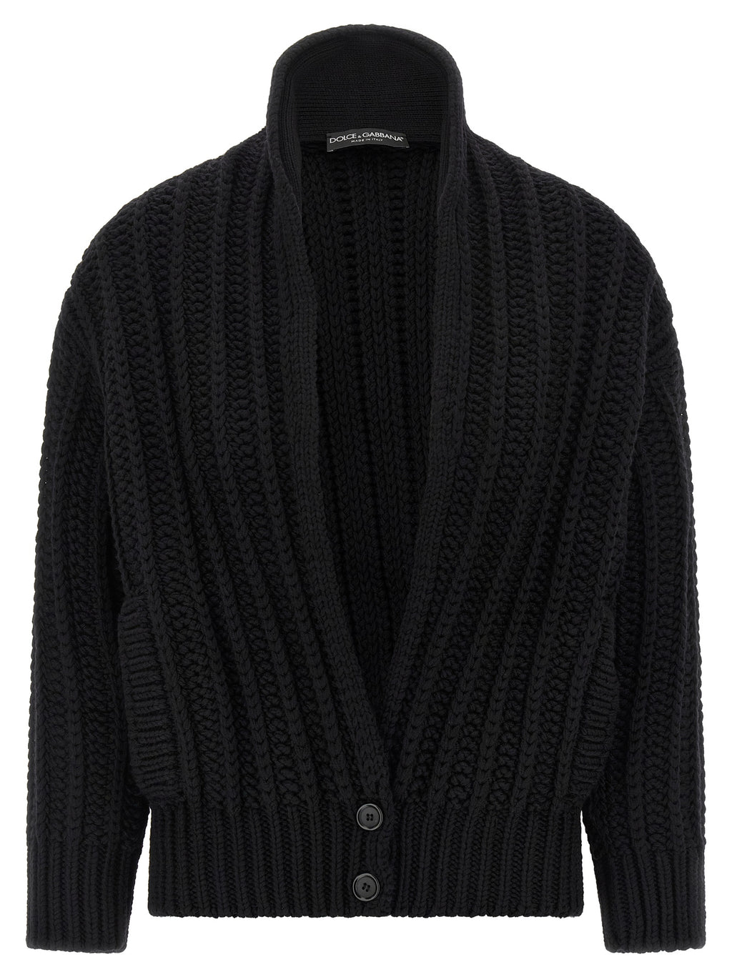 Dolce & Gabbana Coarse Wool Cardigan