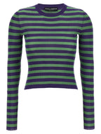 Dolce & Gabbana Striped Viscose Sweater