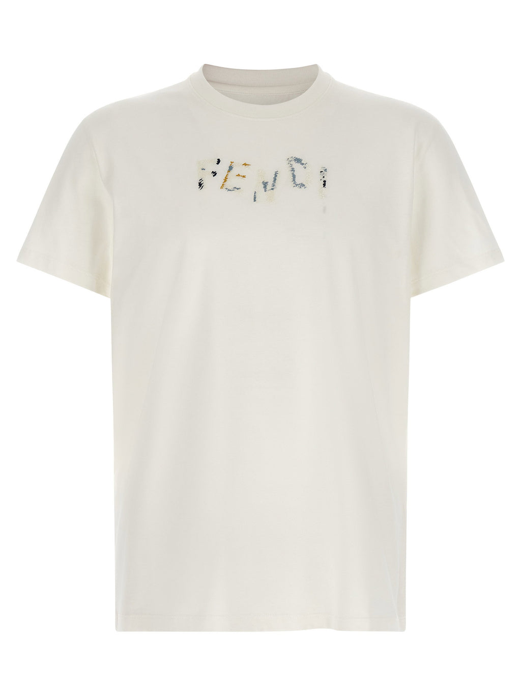 Fendi Logo Embroidery T-shirt