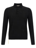 Fendi Yellow Stitching Polo Shirt With Visible Thread