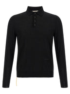 Fendi Yellow Stitching Polo Shirt With Visible Thread