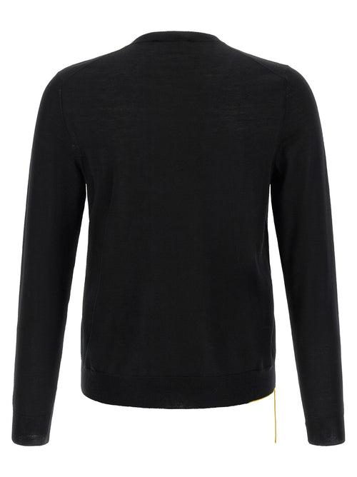 Fendi Yellow Stitching Sweater With Visible Thread