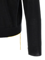 Fendi Yellow Stitching Sweater With Visible Thread