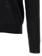 Fendi Yellow Stitching Sweater With Visible Thread