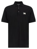 Dolce & Gabbana Logo Plate Polo Shirt