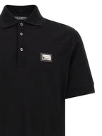 Dolce & Gabbana Logo Plate Polo Shirt