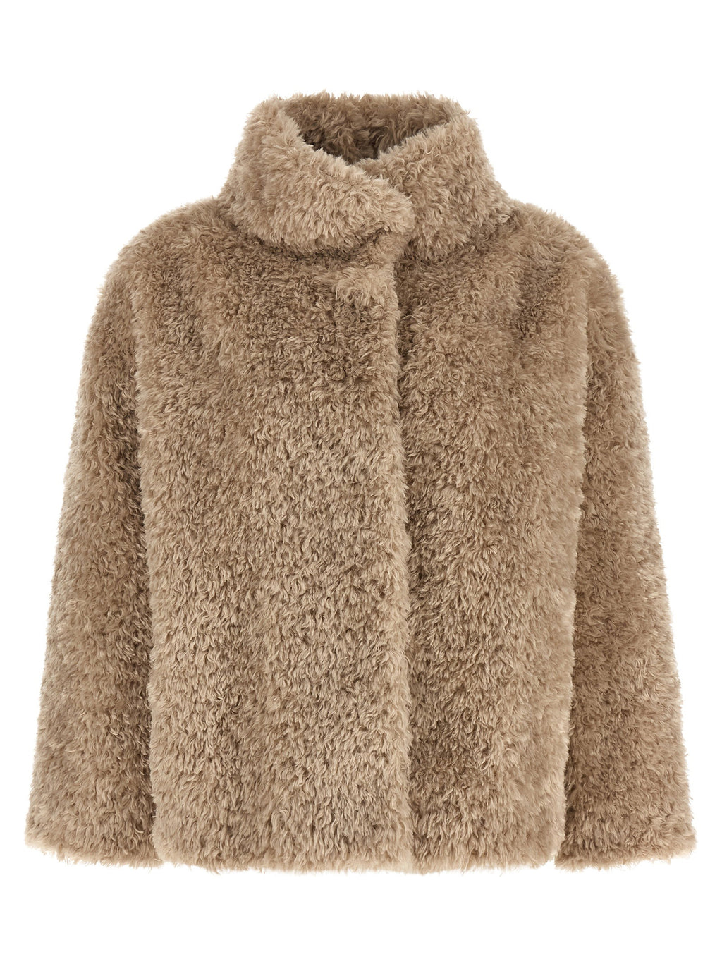 Herno Curled Shearling Effect Coat