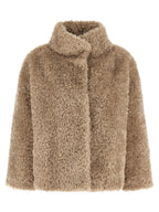 Herno Curled Shearling Effect Coat