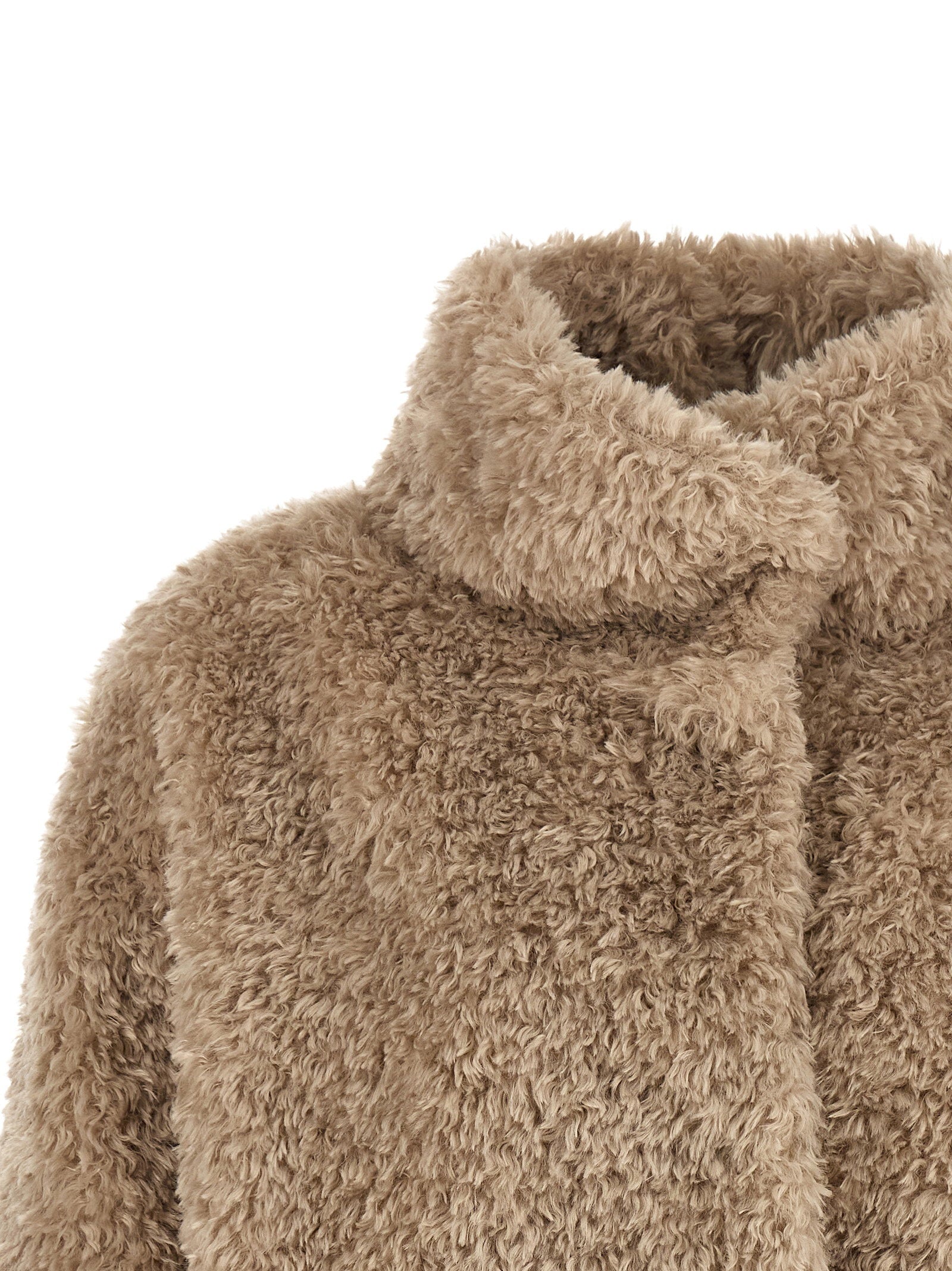 Herno Curled Shearling Effect Coat