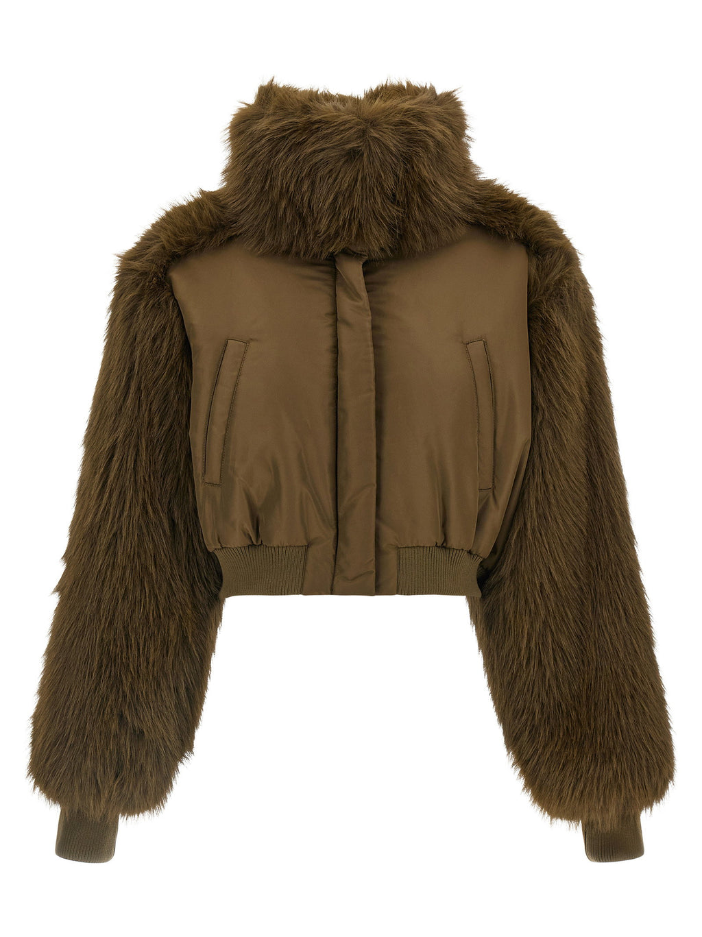Fabiana Filippi Bi-material Short Jacket