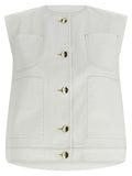 Fabiana Filippi Denim And Knit Vest
