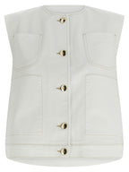 Fabiana Filippi Denim And Knit Vest