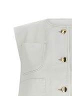 Fabiana Filippi Denim And Knit Vest