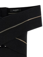 Balmain Off-the-shoulder Crop Top