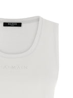 Balmain Logo Embroidery Tank Top