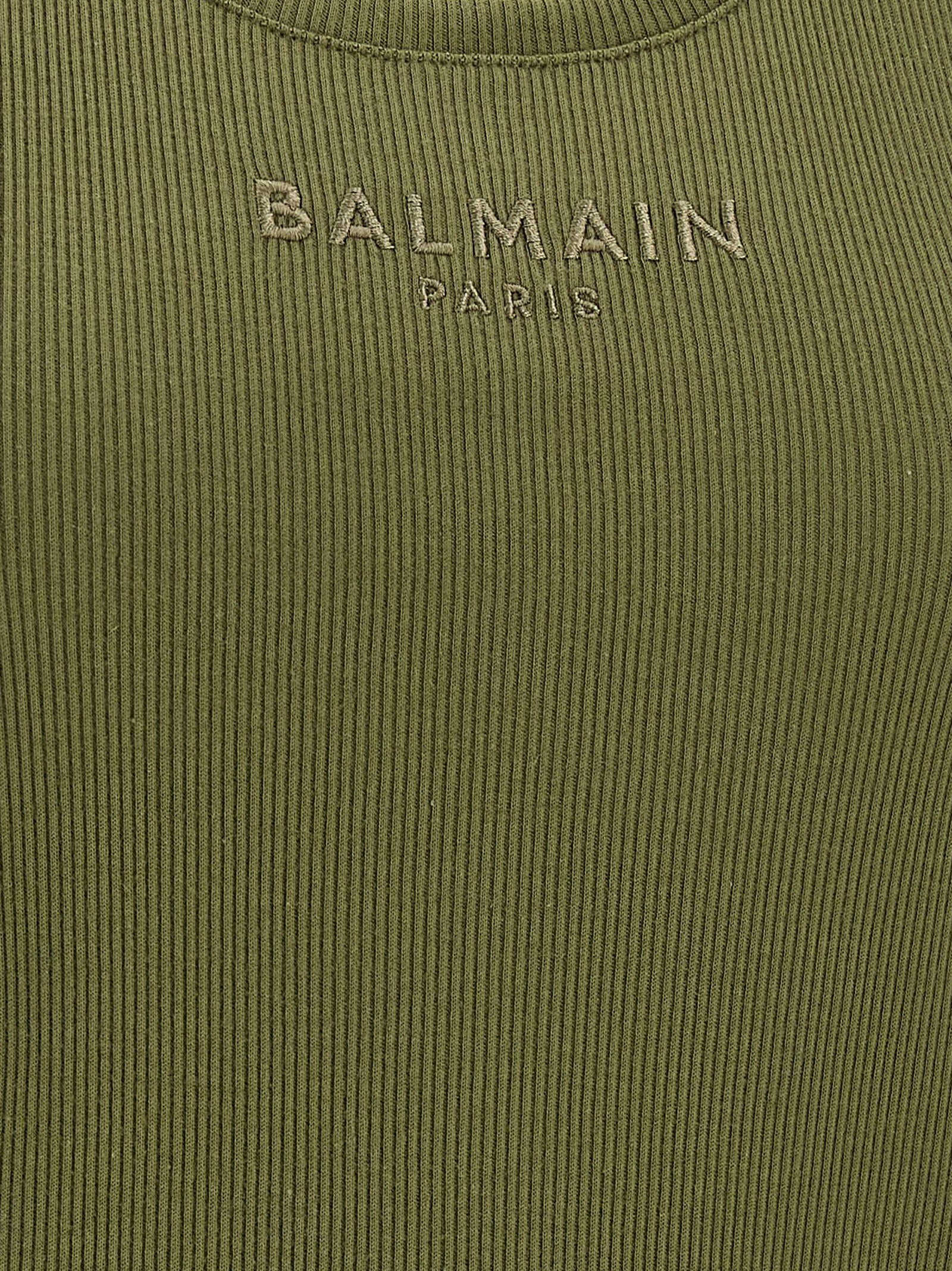 Balmain Logo Embroidery Tank Top