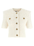Balmain Cardigan Tweed Plumetis