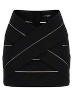 Balmain V-shaped Waist Skirt