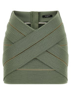 Balmain V-shaped Waist Skirt
