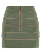 Balmain V-shaped Waist Skirt