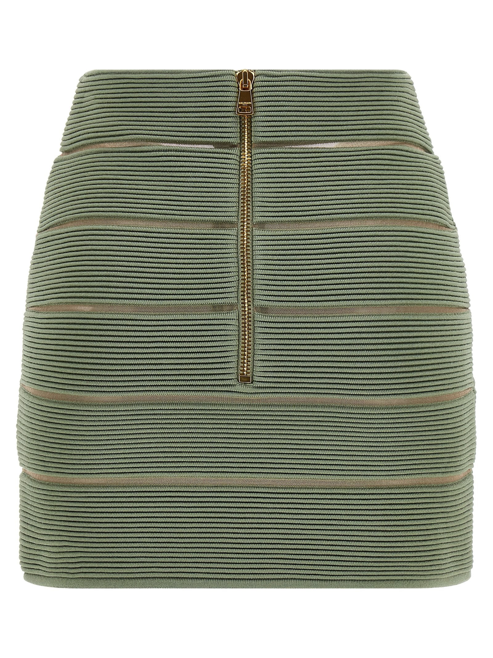 Balmain V-shaped Waist Skirt