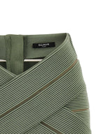 Balmain V-shaped Waist Skirt