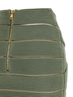 Balmain V-shaped Waist Skirt