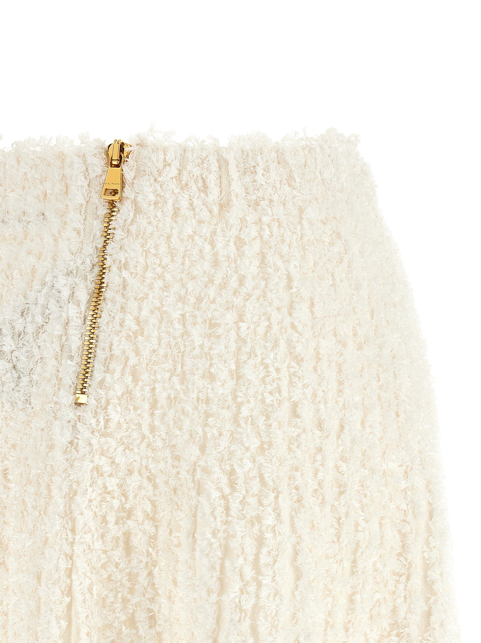 Balmain Plumetis Tweed Skirt