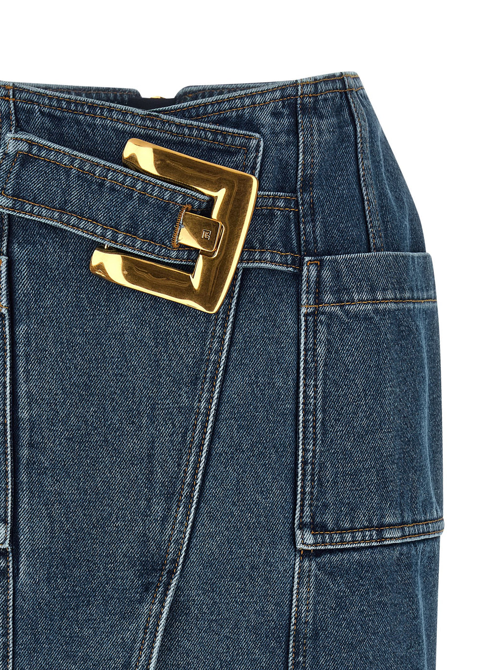 Balmain Belted Skirt