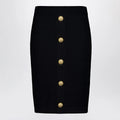 Balmain Black tweed pencil skirt