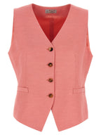Alberto Biani Linen Viscose Vest