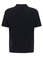 Balmain Monogram Knit Polo Shirt
